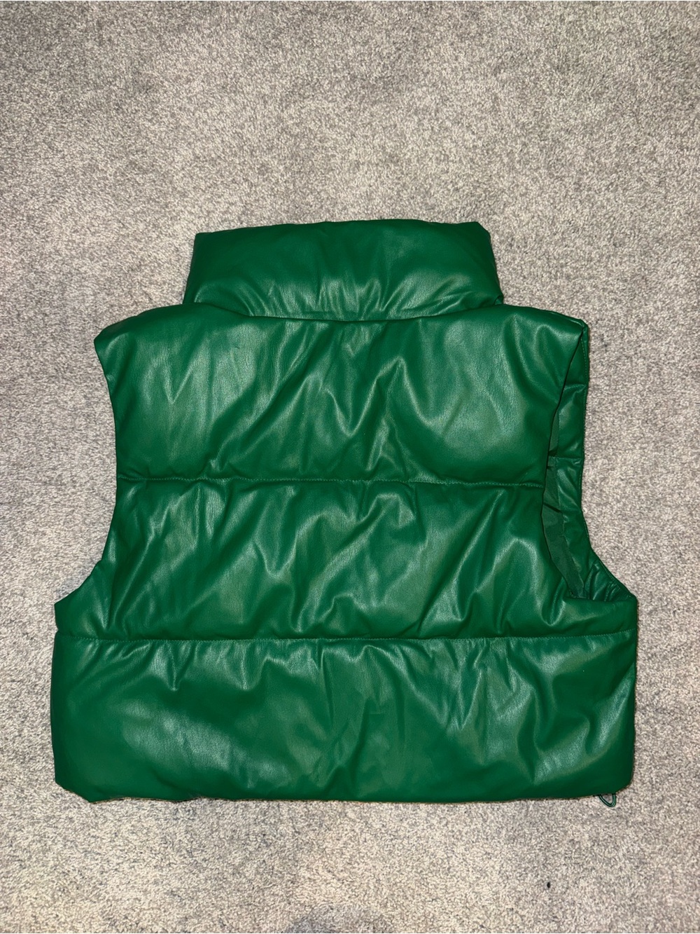 Love Tree Emerald Green Puffer Vest - Picture 5 of 7